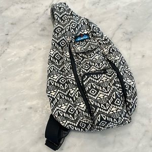 Kavu original rope bag sling pack with adjustable rope shoulder strap